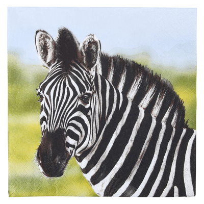 Servilletas de Papel Cebra 33x33cm